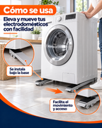 Soportes Ajustables con Ruedas para Electrodomésticos